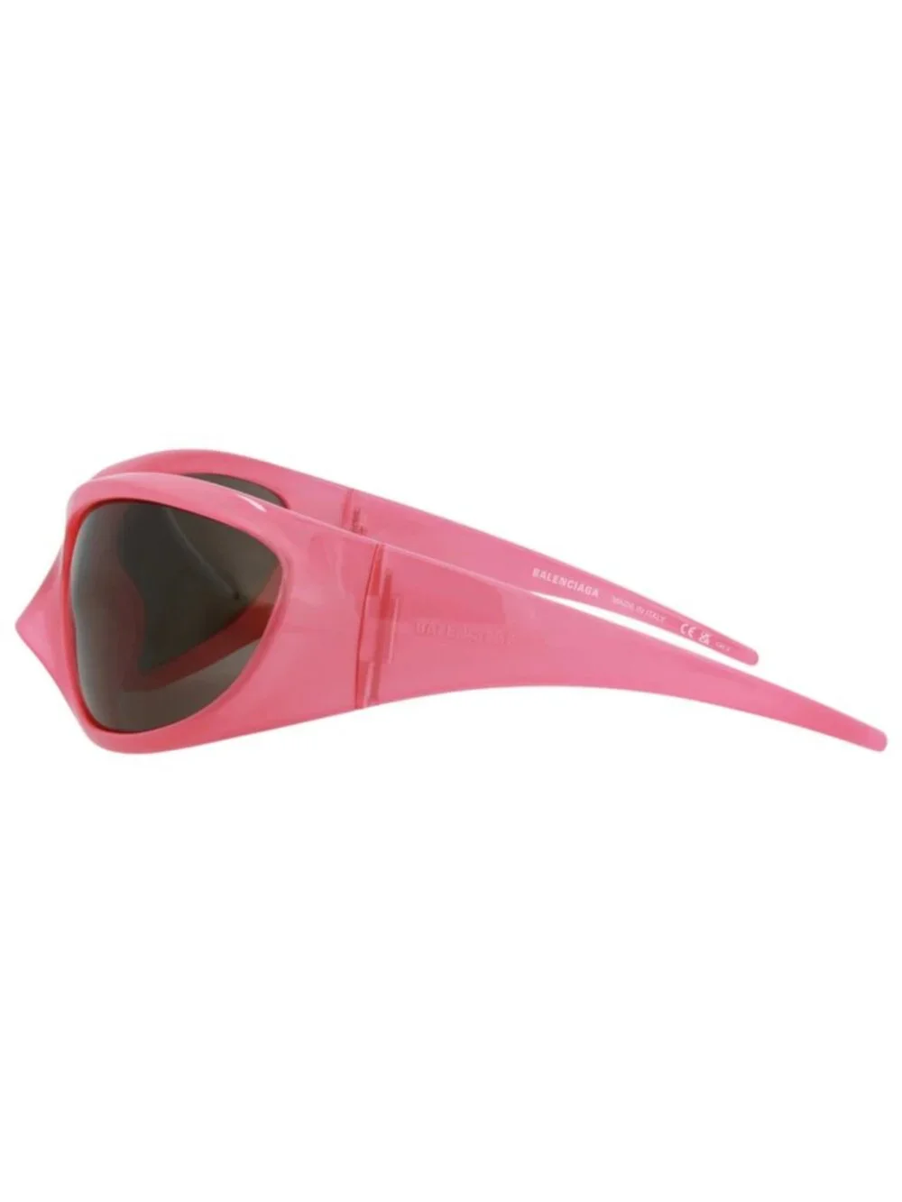 New Balenciaga Women's Sunglasses Shield Wrap Bio Injection Frame Unisex Pink